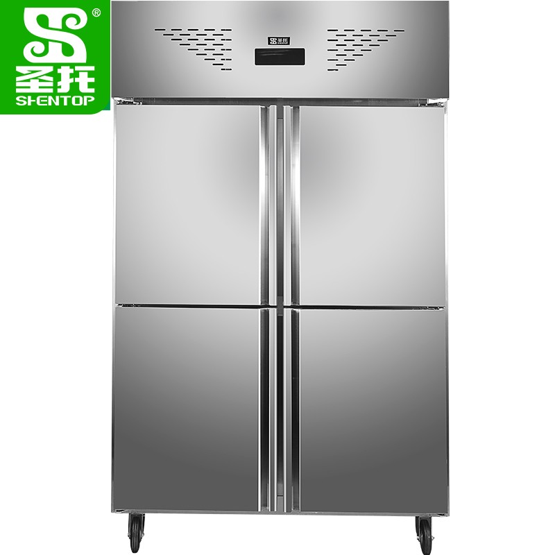 圣托(shentop)三门冷冻高身雪柜 风冷保鲜柜立式商用 学校饭堂大型
