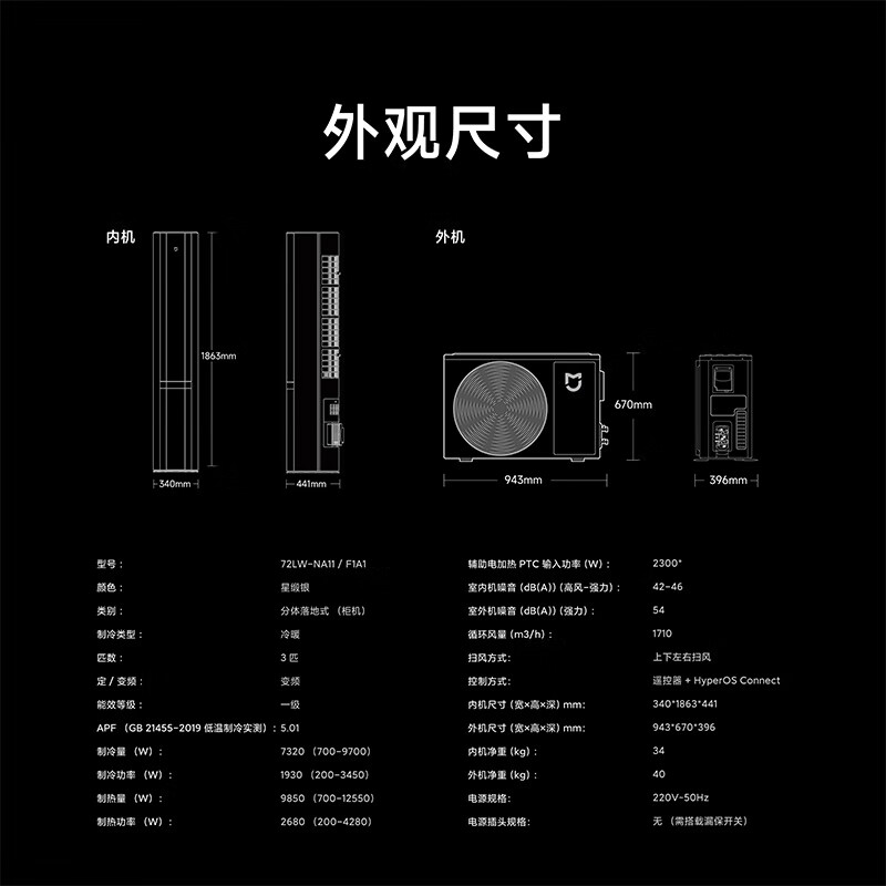 小米空调 72LW-NA11/F1A1 3匹空调柜机怎么样？值得买吗？有哪些优势卖点-图片2