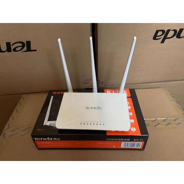 騰達（Tenda）騰達F3光纖無(wú)線(xiàn)路由器2.4G信號滿(mǎn)格穿墻家用寬帶高速wifi端口 單個(gè)