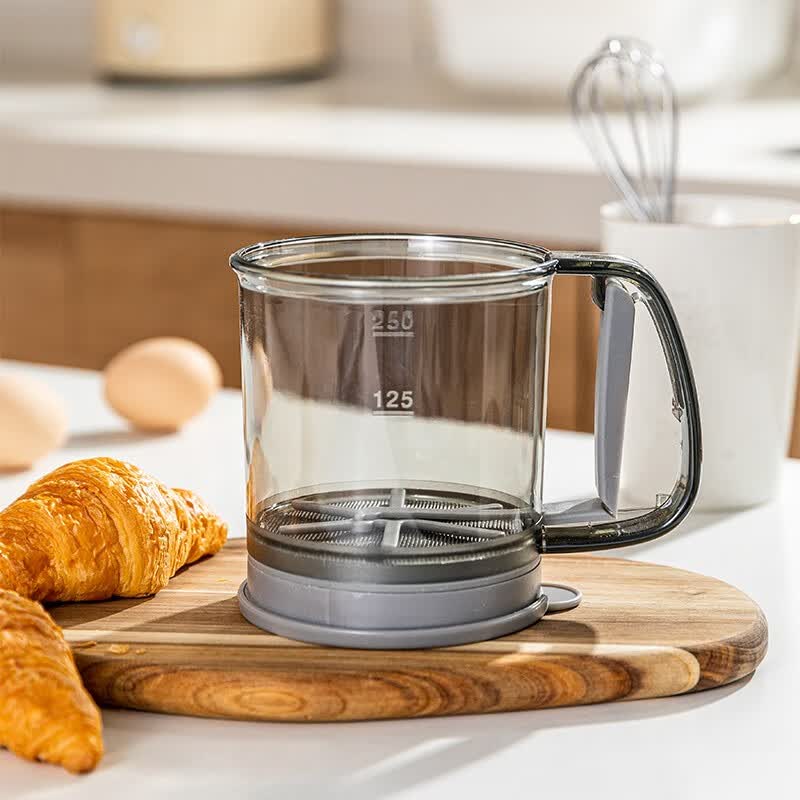 摩登主妇面粉筛手持半自动面粉筛子家用手压式过滤网筛烘焙工具杯式漏网 双层面粉筛 规格明细见图二高性价比高么？