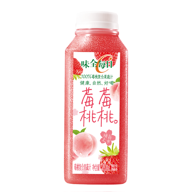 WEICHUAN 味全 每日C 莓莓桃桃 莓桃复合果蔬汁 300ml*4瓶