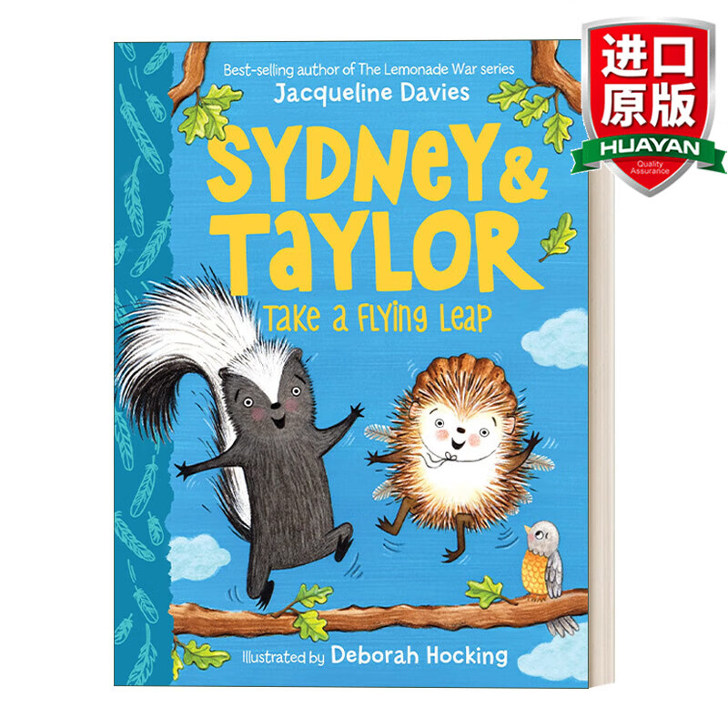 英文原版 臭鼬悉尼和刺猬泰勒2 空中飞跃 杰奎琳戴维斯文 绘本 sydney