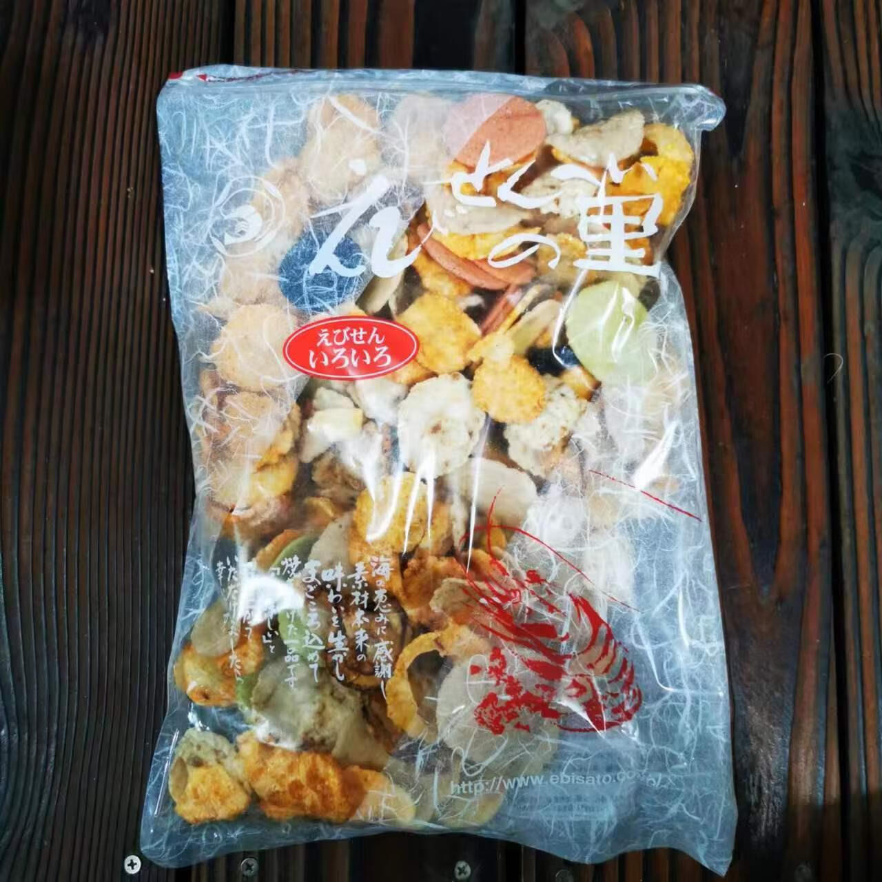 鲁骨梁现货 日本名古屋特产 ebisato仙贝故里 混合 芥末龙虾片咖喱