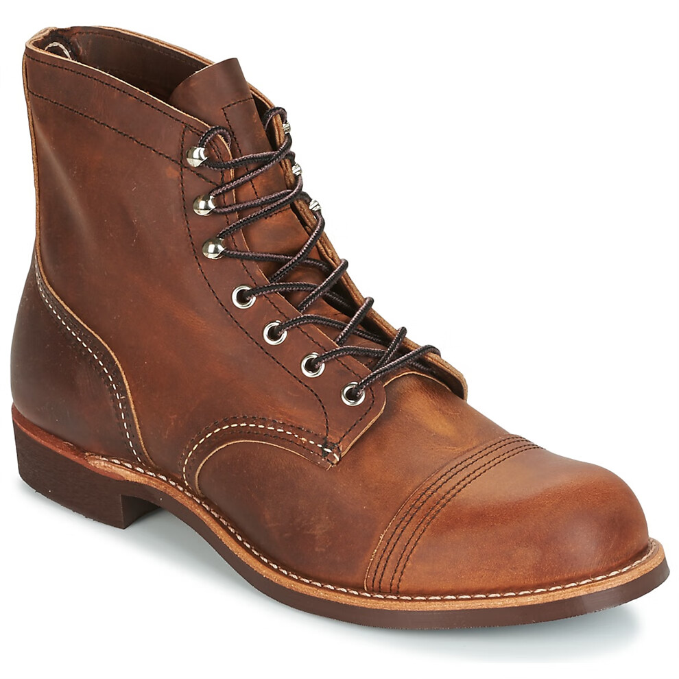 Red Wing/红翼8083男鞋圆头经典短筒工装靴靴子男复古系带马丁靴 棕色8085-COPPER 41