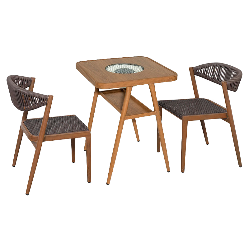 紫葉(ziye)陽(yáng)臺(tái)桌椅三件套家用迷你茶幾一桌兩椅休閑現(xiàn)代簡(jiǎn)約藤椅陽(yáng)臺(tái)茶桌