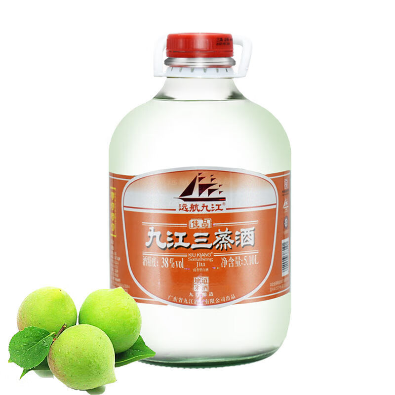 5度 浸泡米酒青梅水果浸泡大容量酒 九江三蒸38度(5.10l)