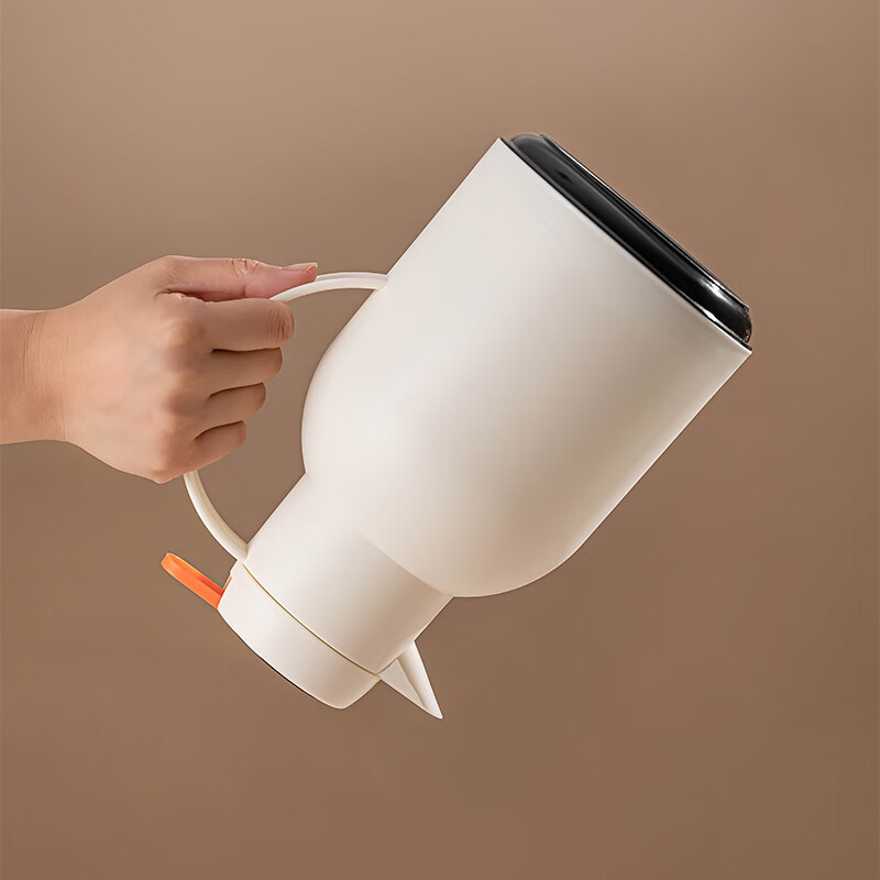 乐唯诗保温壶家用2025新款热水壶大容量水壶开水瓶宿舍热水瓶暖水壶 如意保温壶【温显款】米白色1L