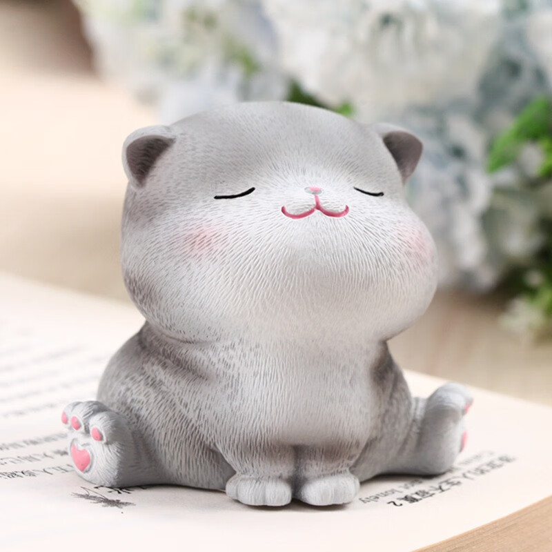 喵妮卡桌面摆件送礼物可爱卡通小猫咪女友装饰创意工艺品 劈叉喵