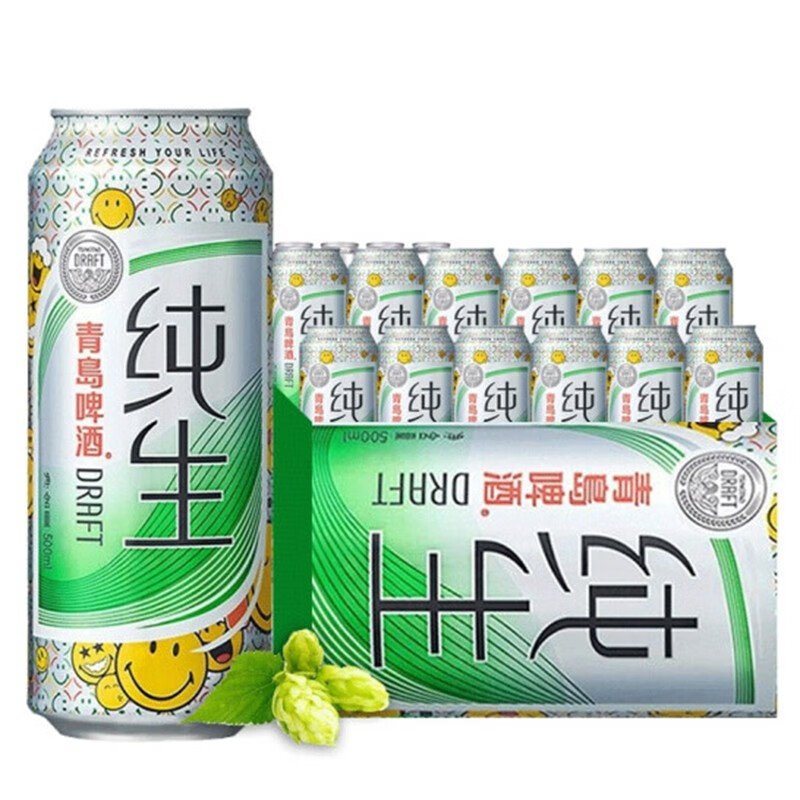 青岛啤酒(tsingtao)青岛纯生啤酒 500ml*12听