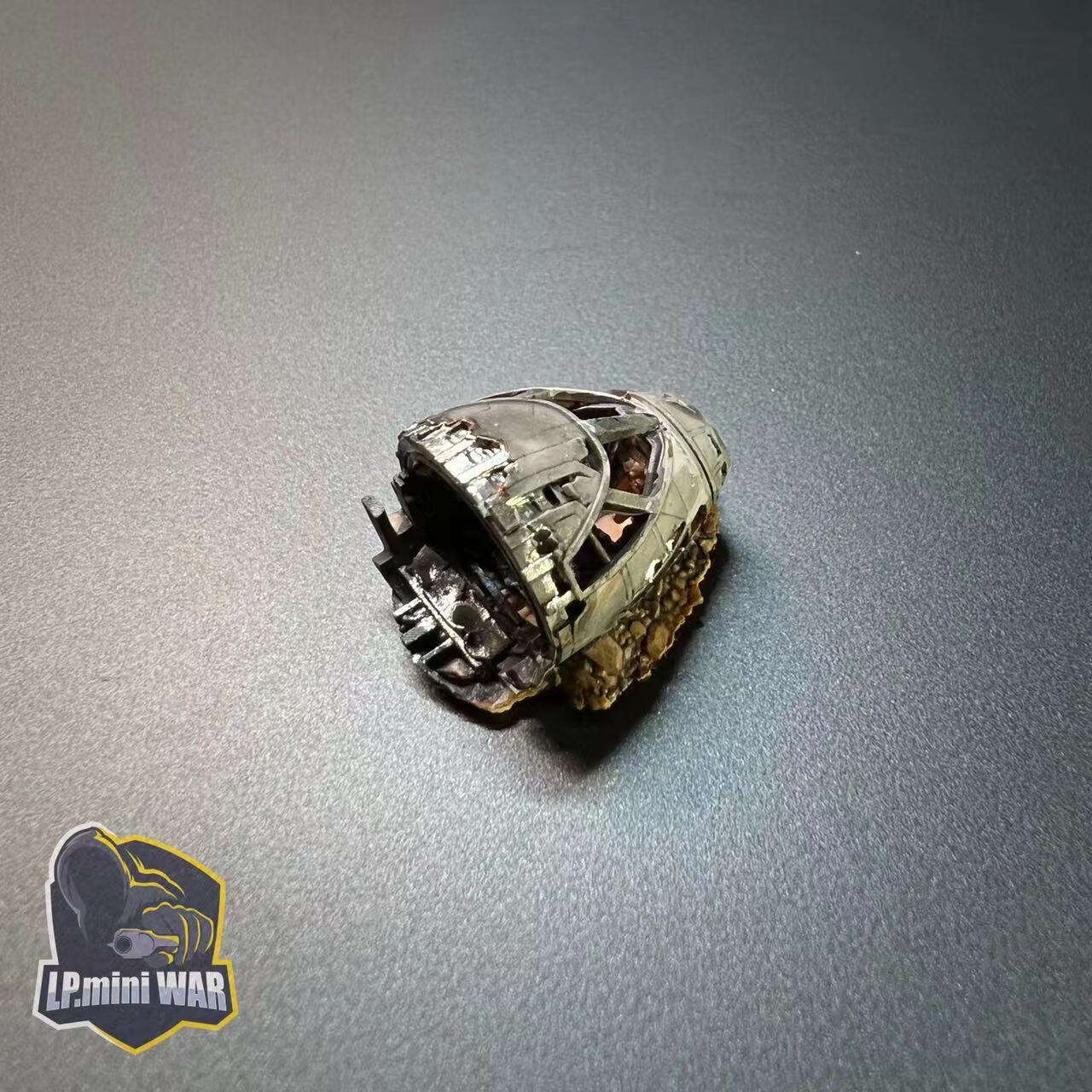 飞机残骸lp出品1/144场景模型 军模场景 飞 机头