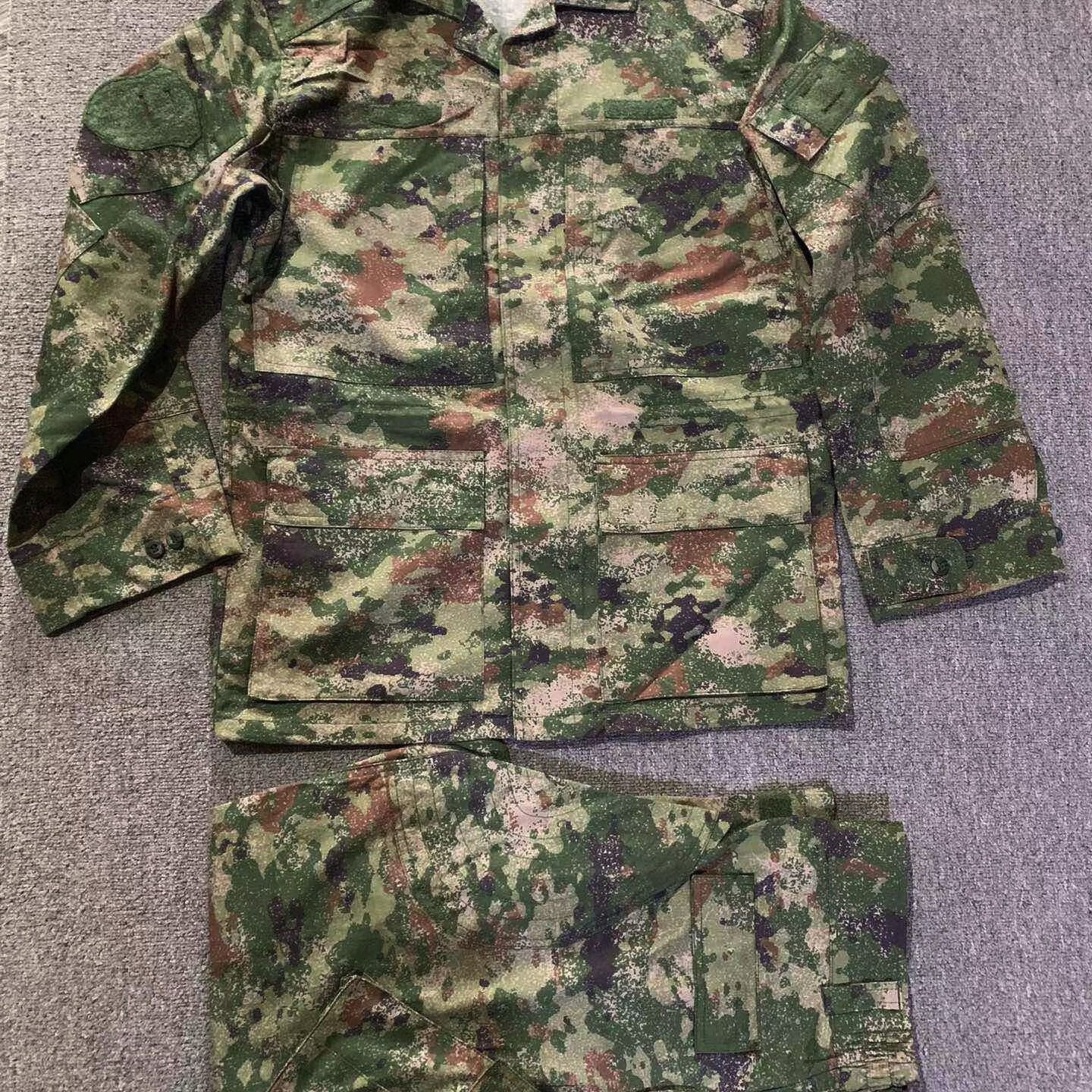 新款迷彩服套装冬夏单上衣单裤劳保工作服 丛林夏季套装(衣 裤) 160