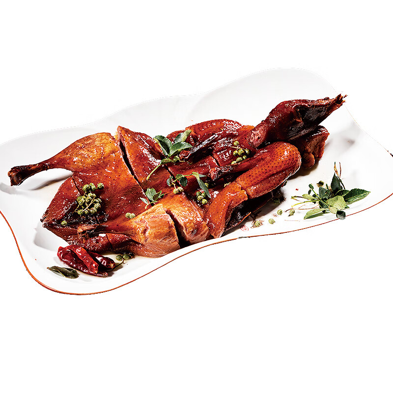 渝乡甜重庆开州青花椒鸭整只约600g 香辣酱板鸭 手撕烤鸭卤鸭 加热