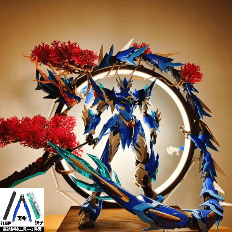 敖丙拼装现货合金骨架超可动地会星寒龙子国创机甲高达模型 敖丙