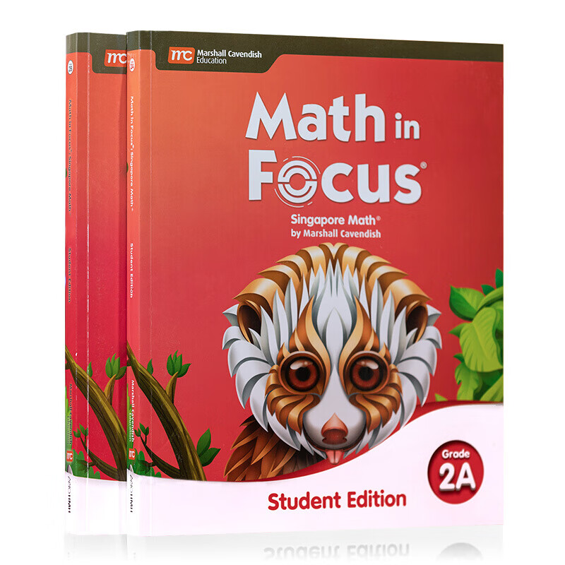 【中图原版】美版新加坡数学 K级别 MATH IN FOCUS 2A-2B 2册 新加坡MC教育出版集团