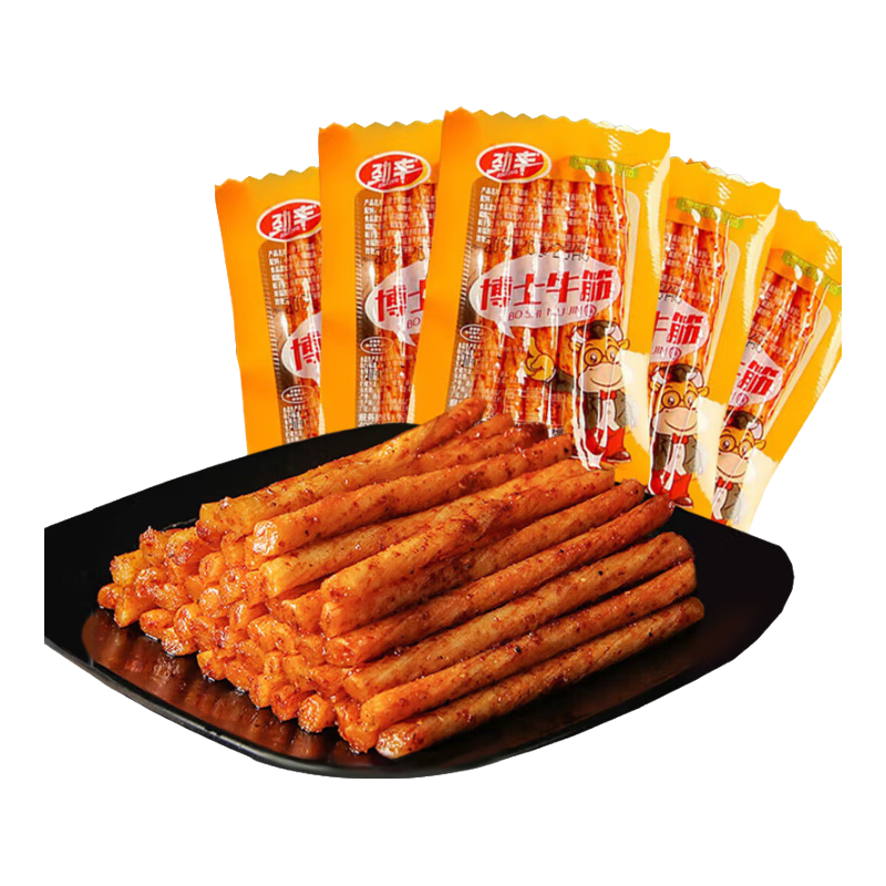 劲丰博士牛筋辣条20g*20包 辣棒面筋豆干一根筋怀旧童年休闲零食