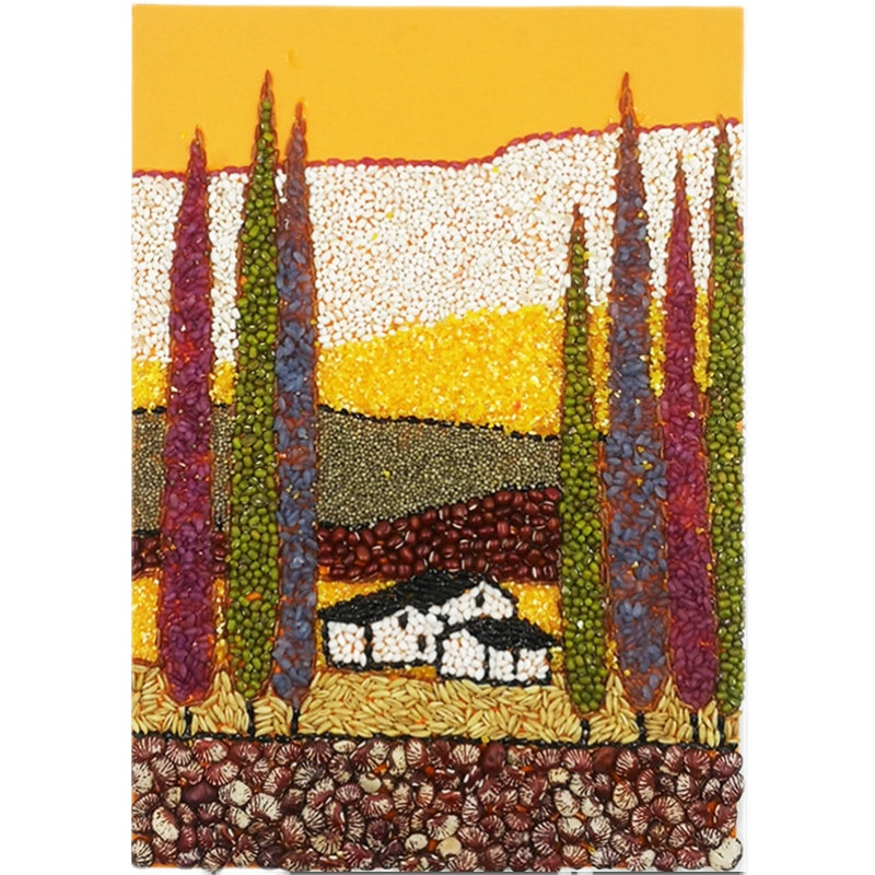 粘贴画材料包a3 五谷杂粮贴画豆子粘贴画手工diy材料包小学生可定制8k