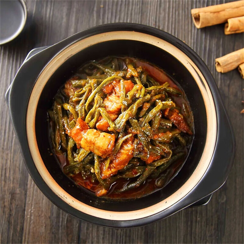 虎钢馋干豆角焖肉盖浇饭速食冷冻料理包简餐快餐半成品菜美食 1袋(200