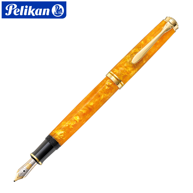 百利金Pelikan M600德国进口钢笔特别版14K金尖香橙色EF