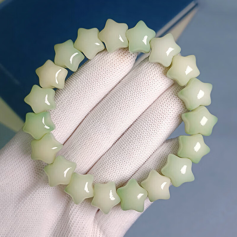 盘道 白玉菩提根手串雕刻爱心桃星星菩提手串文玩佛珠手链散珠 梦幻