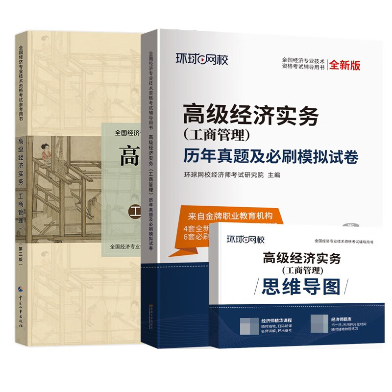 高级经济师教材+环球试卷工商管理（2本）