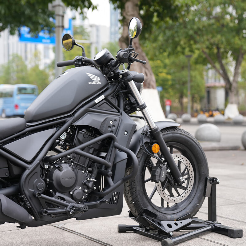 工马23款本田cm300保险杠叛逆者cm500前护杠防摔杠后扶手边包改装 b款