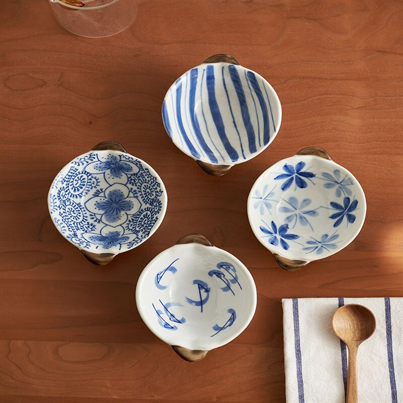 邦兴晖凉菜盘肆月日式味碟小菜碟家用陶瓷调味蘸料酱油醋咸菜凉菜小碟