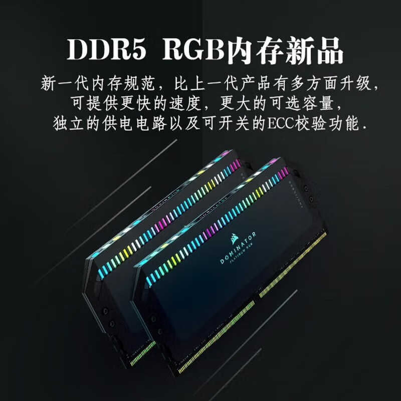 美商海盗船 铂金统治者DDR5 5600 6200 6600 7200 7600 32G 马甲灯条内存条64G 统治者 DDR5 7200 32GB 2条套条 （16G*2)