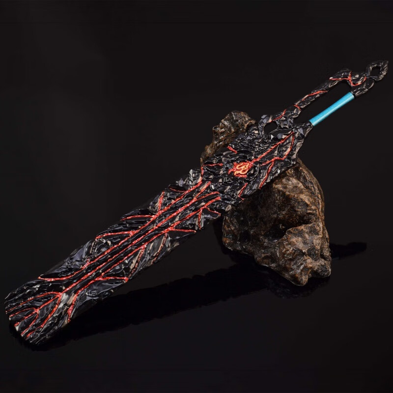 斗破苍穹手办动漫周边萧炎玄重尺30cm异火版金属武器模型