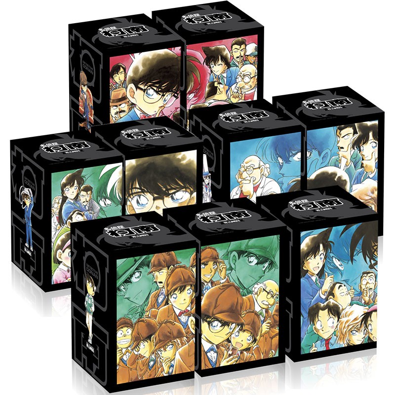 名侦探柯南黑白单行本套装[盒装同捆版][套装合辑1-90册]（套装共9盒）