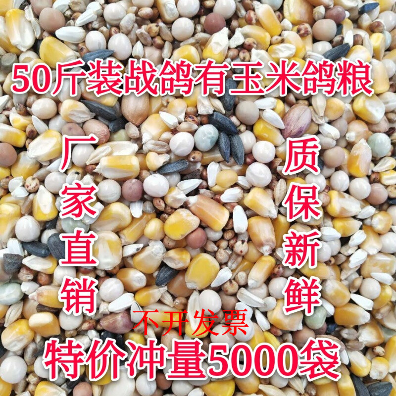 50斤有玉米战鸽鸽子粮鸟食赛信鸽观赏鸽肉鸽幼鸽成鸽粮19省 鸽粮19省