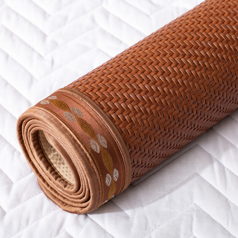 5米1.8m加厚双人床直筒空调席子 藤席不配枕套 1.5m5英尺床