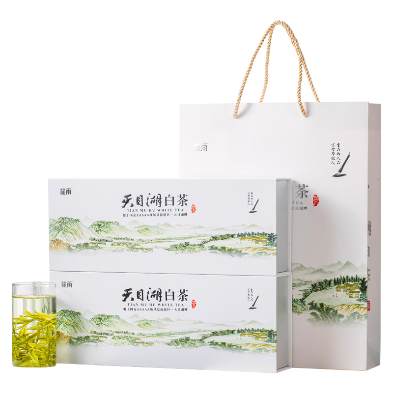 麓雨2025新茶预售天目湖白茶明前特级春茶常州溧阳特产绿茶茶叶礼盒装 200g