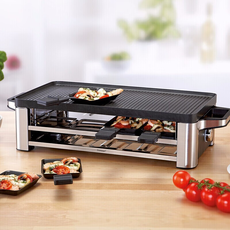 WMF 德国福腾宝家用电焗烧烤炉 双层无烟电烤炉烤肉锅烤盘烤串机 烧烤炉 2层