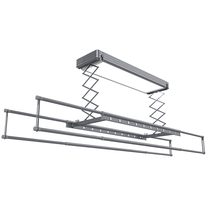 盼盼 智能晾衣架无线遥控电动升降大屏照明全隐藏剪刀架四杆伸缩晾衣杆阳台晒衣服被子J7