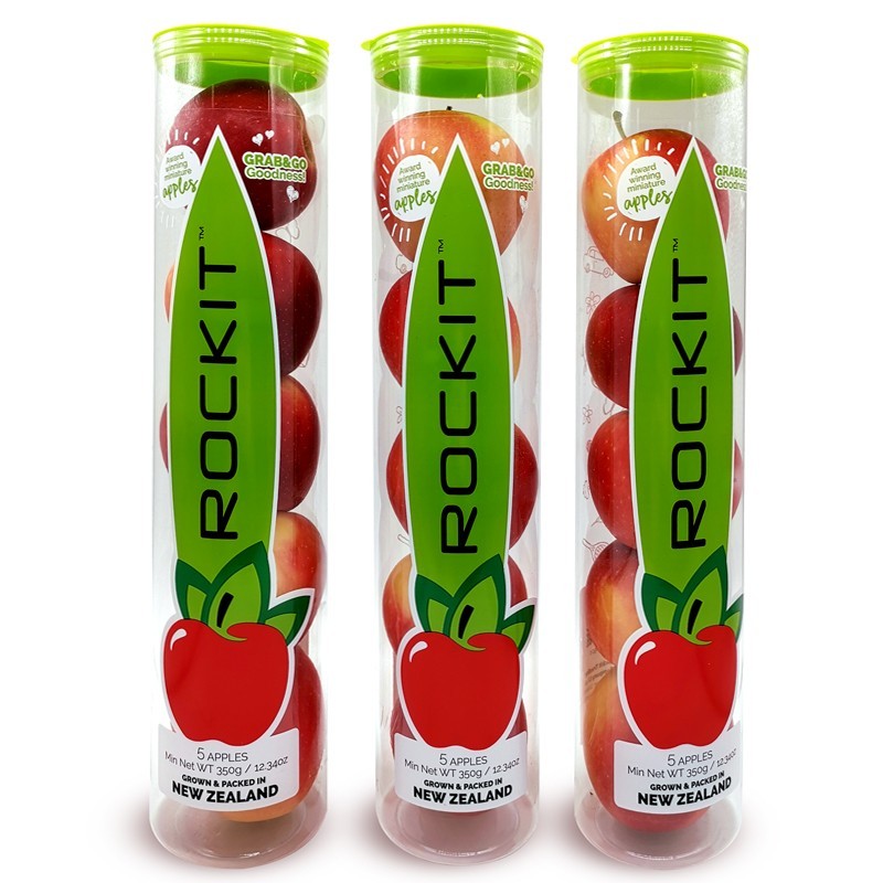 冠町 新西兰rockit火箭苹果350g一筒5个 新鲜当季进口试管小苹果水果