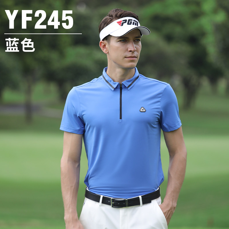 2022新款 高尔夫服装男士短袖t恤透气速干衣服polo体恤衫男 yf245