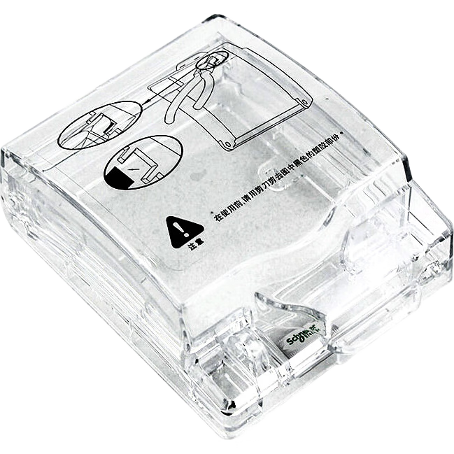 施耐德電氣 86型防水盒 IP55電源插座透明防濺盒防水面板蓋天甲系列E223R_TR