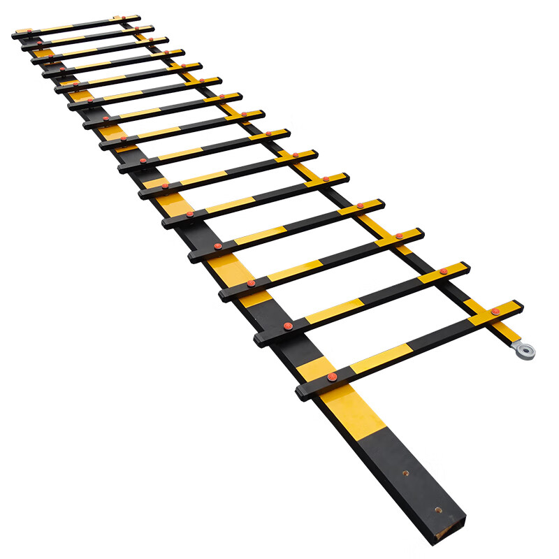 仁聚益捷顺道闸栅栏铝合金四方防砸栅栏杆小区拦车起落杆折叠杆栅栏