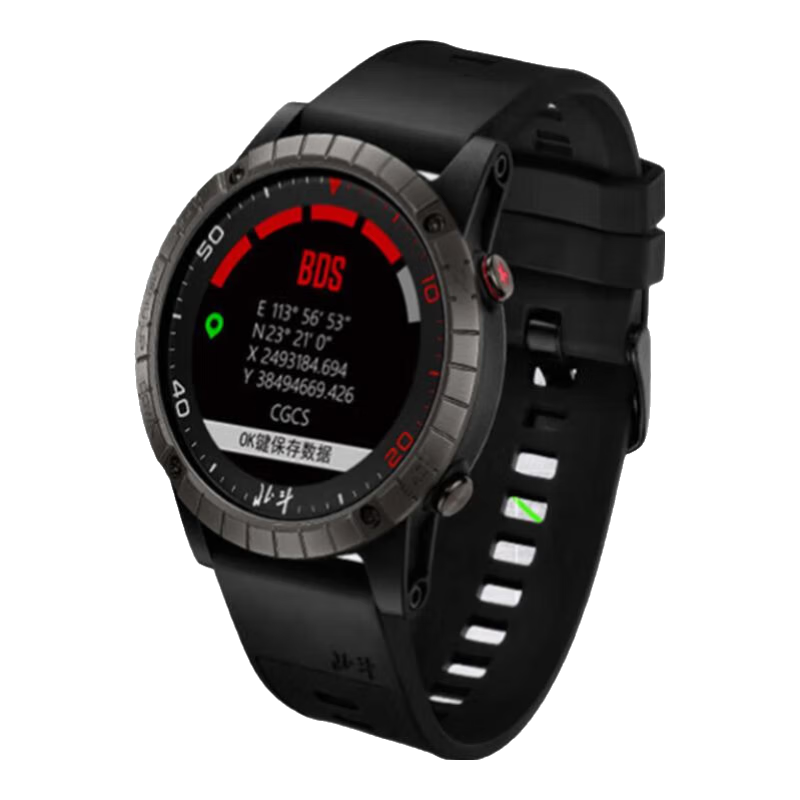 北斗syntime手表TA806j北斗衛(wèi)星授時定位高斯坐標游泳心率運動水跑步 鐳圈TA806鈦帶S1,高斯 贈硅表帶