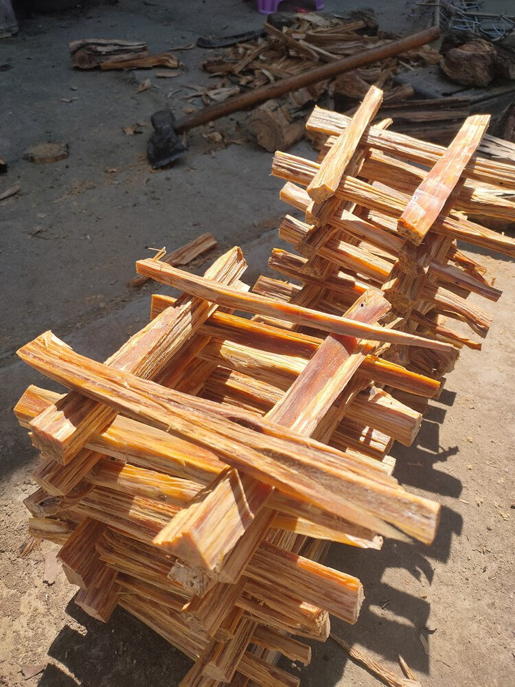 引火条农村野户外生火燃料易燃炉子木炭木柴点火神器 1斤松明条(含油