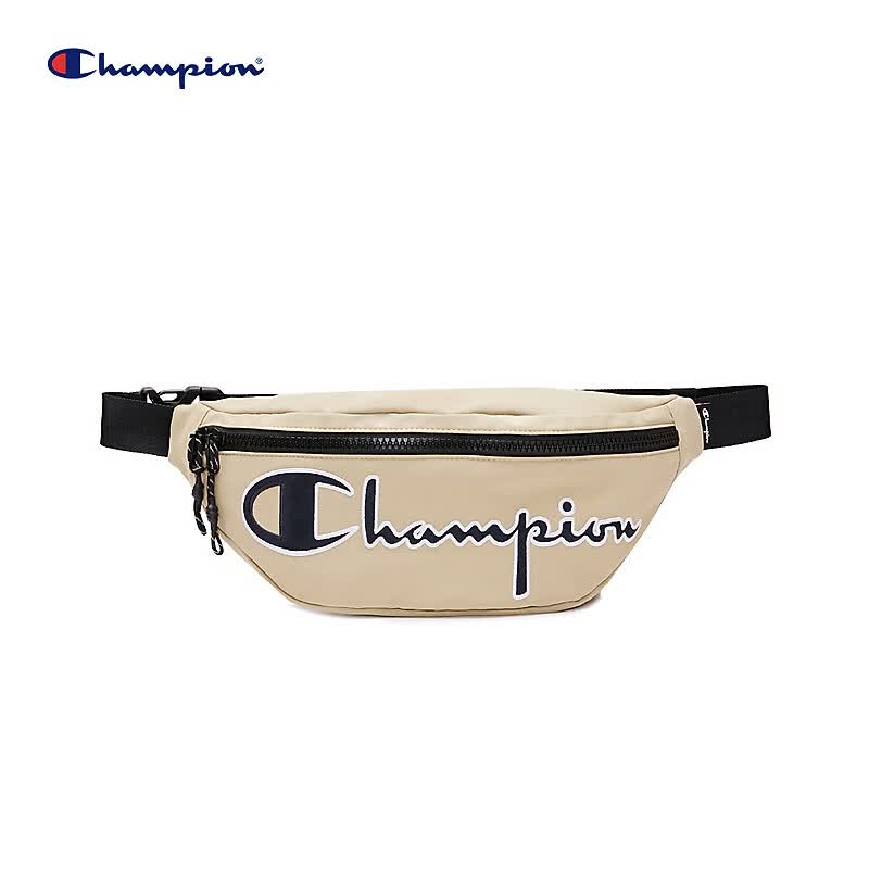 champion冠军斜挎包运动休闲潮流简约情侣通勤单肩包 卡其色 mic