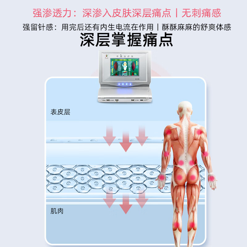 侨芯中频经络通治疗仪医用理疗仪家用疏通经络电疗仪热疗超声波激光肩周炎颈椎病腰椎按摩器多功能理疗仪 超级豪华套餐(主机+22件配件)家/医两用级 粤械注准20192091262(产品技术要求)