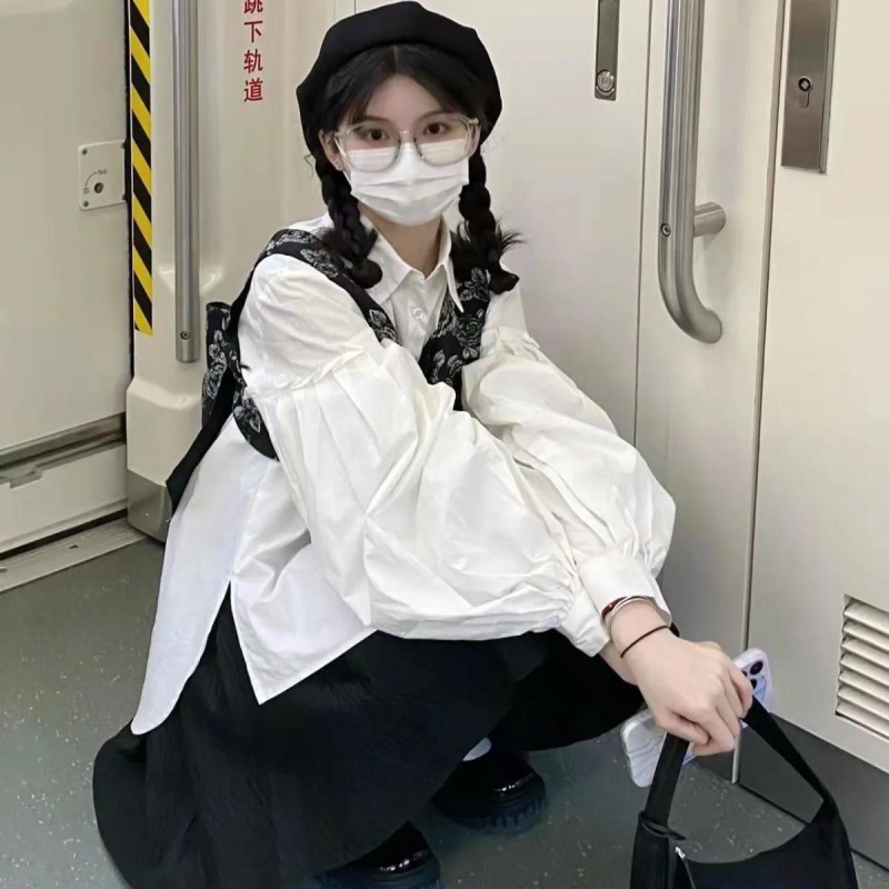昀晞夏季初中生高中生女装时尚两件套甜酷女孩穿搭春季韩版宽松泫雅风