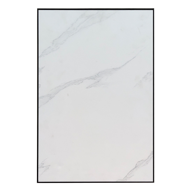 橱柜门定做门板厨房烤漆衣柜灶台仿实木百叶定制门板 爵士白-金边框