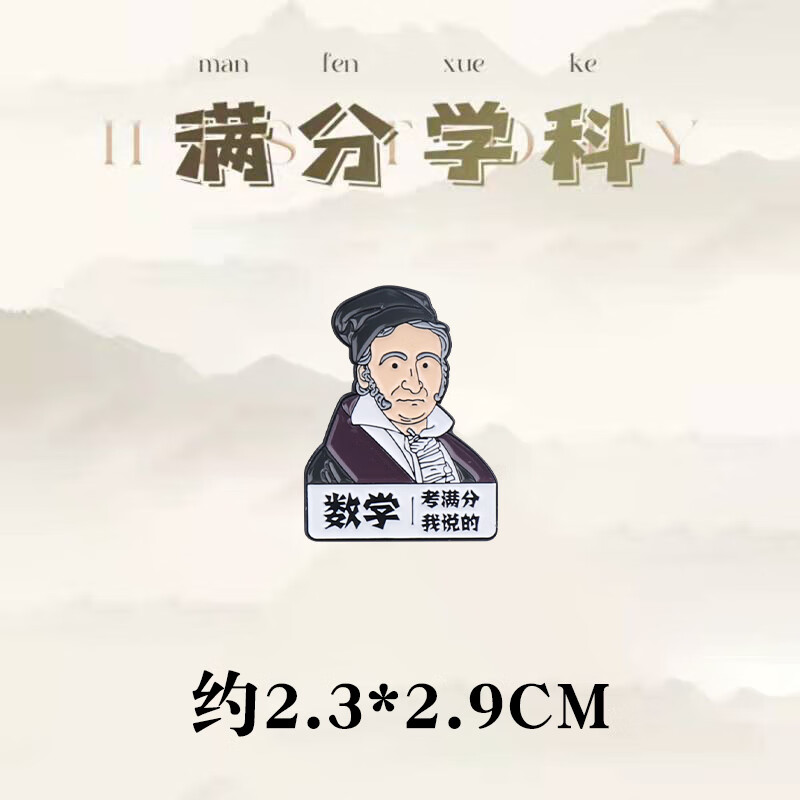 去寻高斯高考理科文科语文数学胸针满分个性徽章可爱逢考必过中考配饰