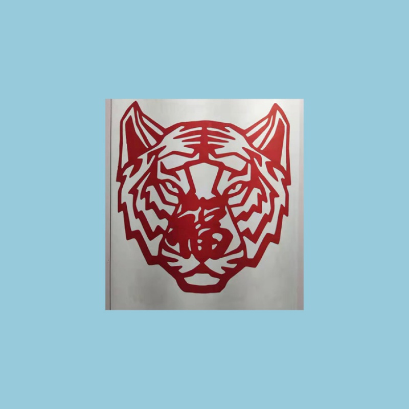 12张虎年福字剪纸电子版半成品手工宣纸成品画2022新年虎刻纸材料包