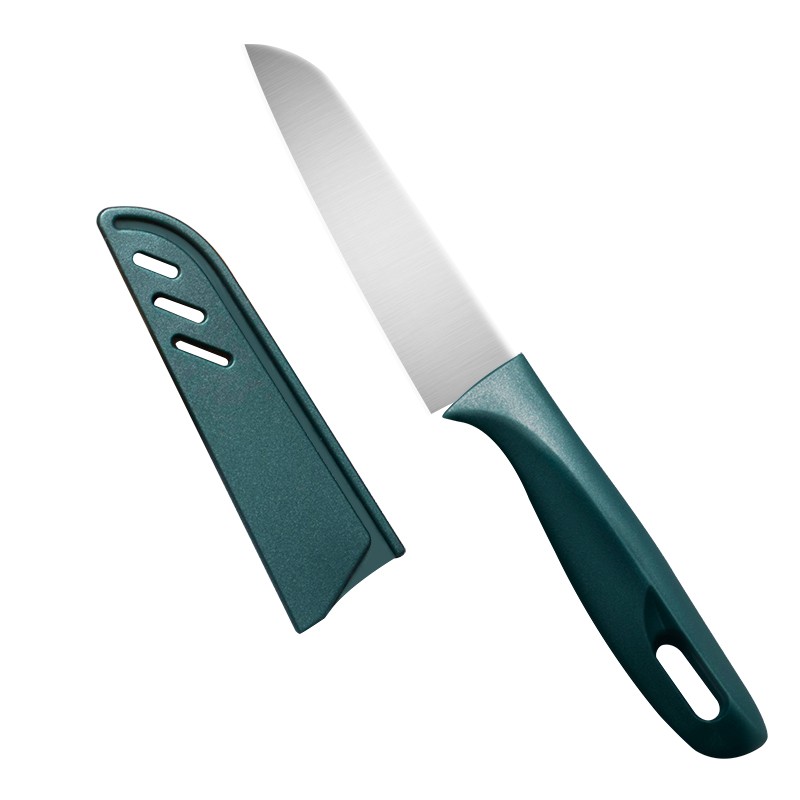 法鼎（FADING）  不锈钢小水果刀搭配刀套切片刀削皮器多种颜色搭配刀具 水果刀（墨绿色）