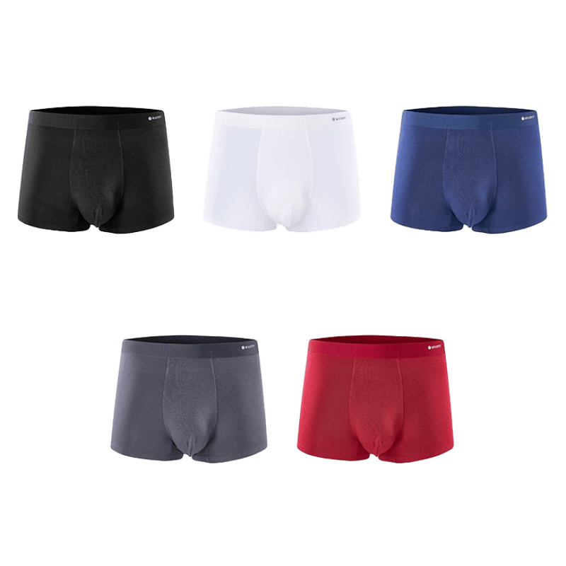 密汐皙迪(micisty)3条装男士内裤莫代尔无痕柔软四角裤舒适透气平角裤