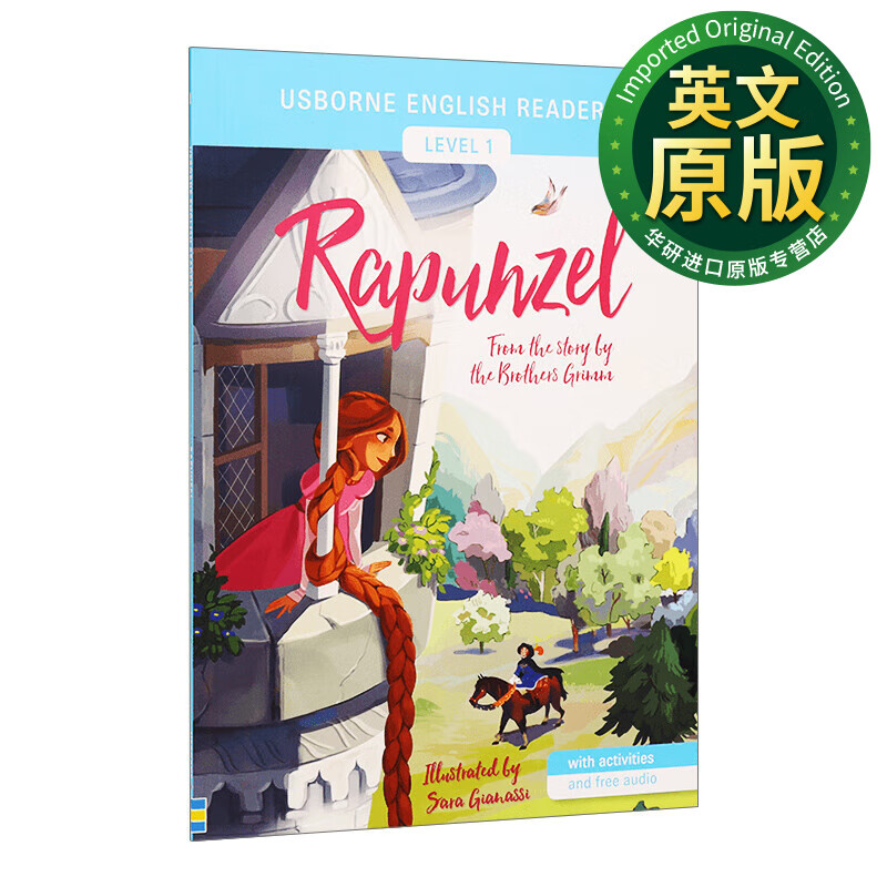 长发公主 莴苣姑娘 英文原版 english readers level 1 rapunzel 英文