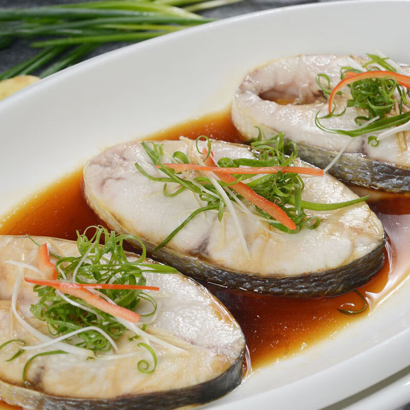 述宝海南特产海鲜新鲜马鲛鱼切片深海生鲜中段鱼肉原味冷冻过年货礼盒 原味不腌制 500g 2袋